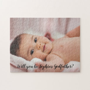 Cute word jij mijn godvaders script foto legpuzzel