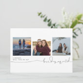 Cute word m'n Bridesmaid drie foto's. (Staand voorkant)