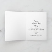 Cute World's Best Cat Mam Photo Moederdag Kaart (Binnen)