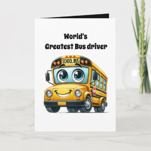 Cute World's grootste buschauffeur voeg bericht to Kaart