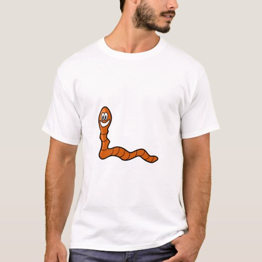 Cute Worm T-shirt (Voorkant)