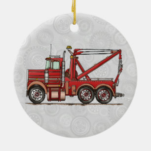 Cute Wrecker Truck Keramisch Ornament