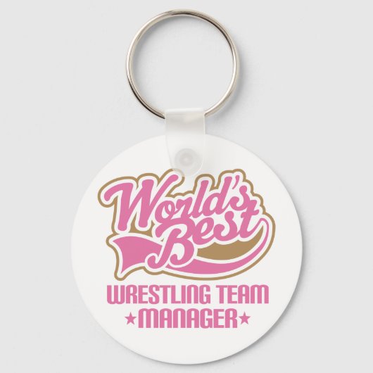 Cute Wrestling Team Manager Cadeft Sleutelhanger (Voorkant)