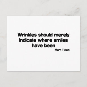 Cute, Wrinkles quote Briefkaart