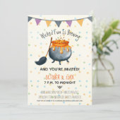 Cute Wyed Fun is een halloween party Kaart (Staand voorkant)