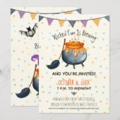 Cute Wyed Fun is een halloween party Kaart (Voorkant / Achterkant)