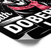 Cute Xmas Christmas Is Better With Doberman Nscher Poster (Hoek)