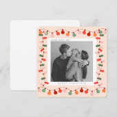 Cute Xmas Famille Photo Noël carte postale (Devant / Derrière)