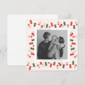 Cute Xmas Famille Photo Noël carte postale (Devant / Derrière)