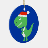 Cute Xmas Kerstmis Dinosaur Dino Ornament (Rechts)