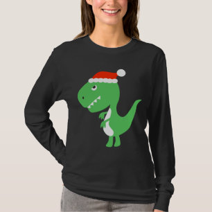 Cute Xmas Kerstmis Dinosaur Sweater Jumper T-shirt