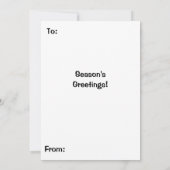 Cute Xmas Pattern Kitten Group Kaart (Achterkant)