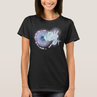 Cute Y2K Glanzende Ballon Konijn Magic Stars T-Shi T-shirt