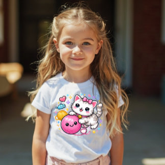 Cute Y2K Kitty Sparkle Peuter T-shirt