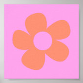 Cute Y2k Preppy Hot Pink Dorm Decor Poster (Voorkant)