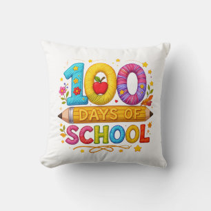 Cute Yarn 100 dagen school leraren meisjes T-shirt Kussen