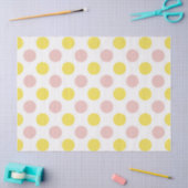 Cute Yellow and Pink Polka Dot  Tissuepapier (Craft)
