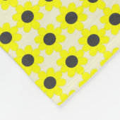 Cute Yellow Baby bee Geslacht Neutraal Aangepast Fleece Deken (Hoek)