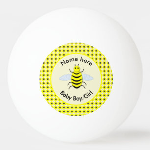 Cute Yellow baby bee Geslacht Neutraal Aangepast Pingpongballen