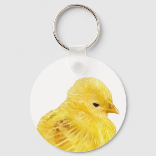 Cute yellow baby Chick Sleutelhanger (Voorkant)