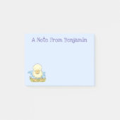 Cute yellow baby ducking cartoon illustratie post-it® notes (Voorkant)