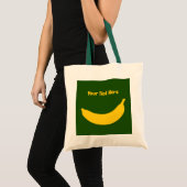Cute yellow banana fruit custom canvas tas (Voorkant (product))