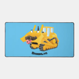 Cute yellow bulldozer cartoon bureaumat