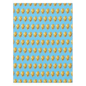 Cute yellow bulldozer cartoon tafelkleed (Voorkant)