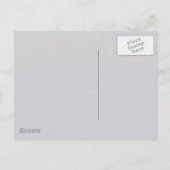 Cute Yellow Bumble Bee Grey Briefkaart (Achterkant)