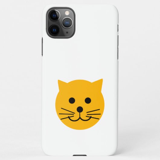 Cute yellow cat iPhone hoesje (Achterkant)