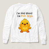 Cute Yellow Chick Fun Size Quote Design (Motif verso)