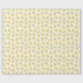 Cute Yellow Chick Pattern | Snellerpapier Cadeaupapier (Vlak)