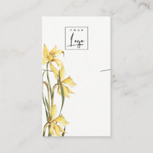 Cute Yellow Daffodil Florence Ketting Display Visitekaartje