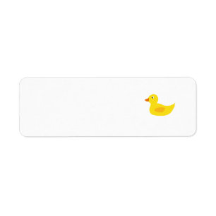 Cute yellow duck etiket
