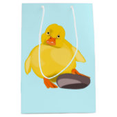 Cute Yellow Duck - Sweet - Kies/voeg kleur/tekst t Medium Cadeauzakje (Voorkant)