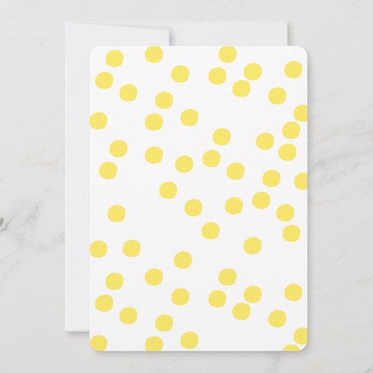 Cute Yellow Ducking | Uitnodiging tot het uitzende (Achterkant)