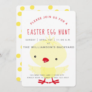 Cute Yellow Ducking   Uitnodiging tot het uitzende