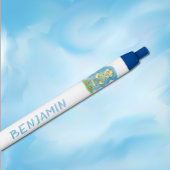 Cute Yellow Duckkkid Stylo bleu enfant