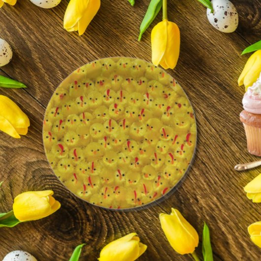 Cute Yellow Easter Chicken Pattern Bord