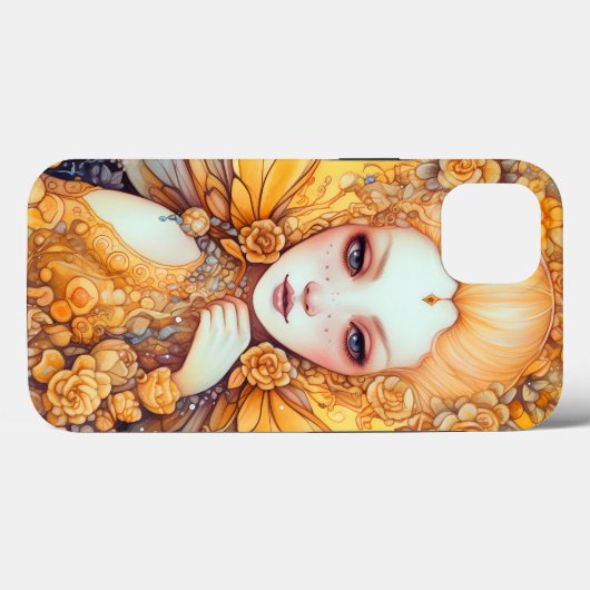 Cute Yellow Fairy Fantasy Art Case-Mate iPhone Case (Achterkant (horizontaal))