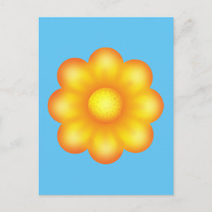 Cute Yellow Flower Briefkaart