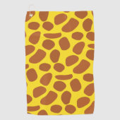 Cute yellow giraffe skin Patroon Golfhanddoek (Voorkant)
