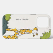 Cute Yellow Green Wild Oerwoud Giraffe Kind geteke Case-Mate iPhone Case (Achterkant (horizontaal))