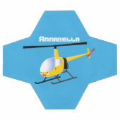 Cute yellow happy cartoon helikopter voetbal (Enkel)