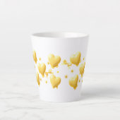 Cute Yellow Hearts Mug - Sweet Candy Love Pattern (Devant)