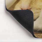 Cute Yellow Kitten Mousepad Muismat (Hoek)