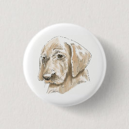 Cute Yellow Lab Puppy Love Ronde Button 3,2 Cm