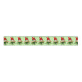 Cute Yellow Labrador Retriever Kerstmis Grosgrain Lint (Voorkant)