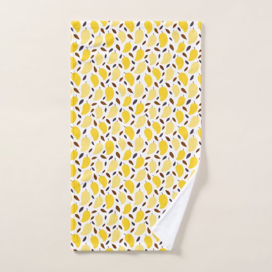 Cute Yellow Mango Pattern Bad Handdoek (Handdoek)