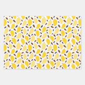 Cute Yellow Mango Pattern Inpakpapier Vel (Voorkant)
